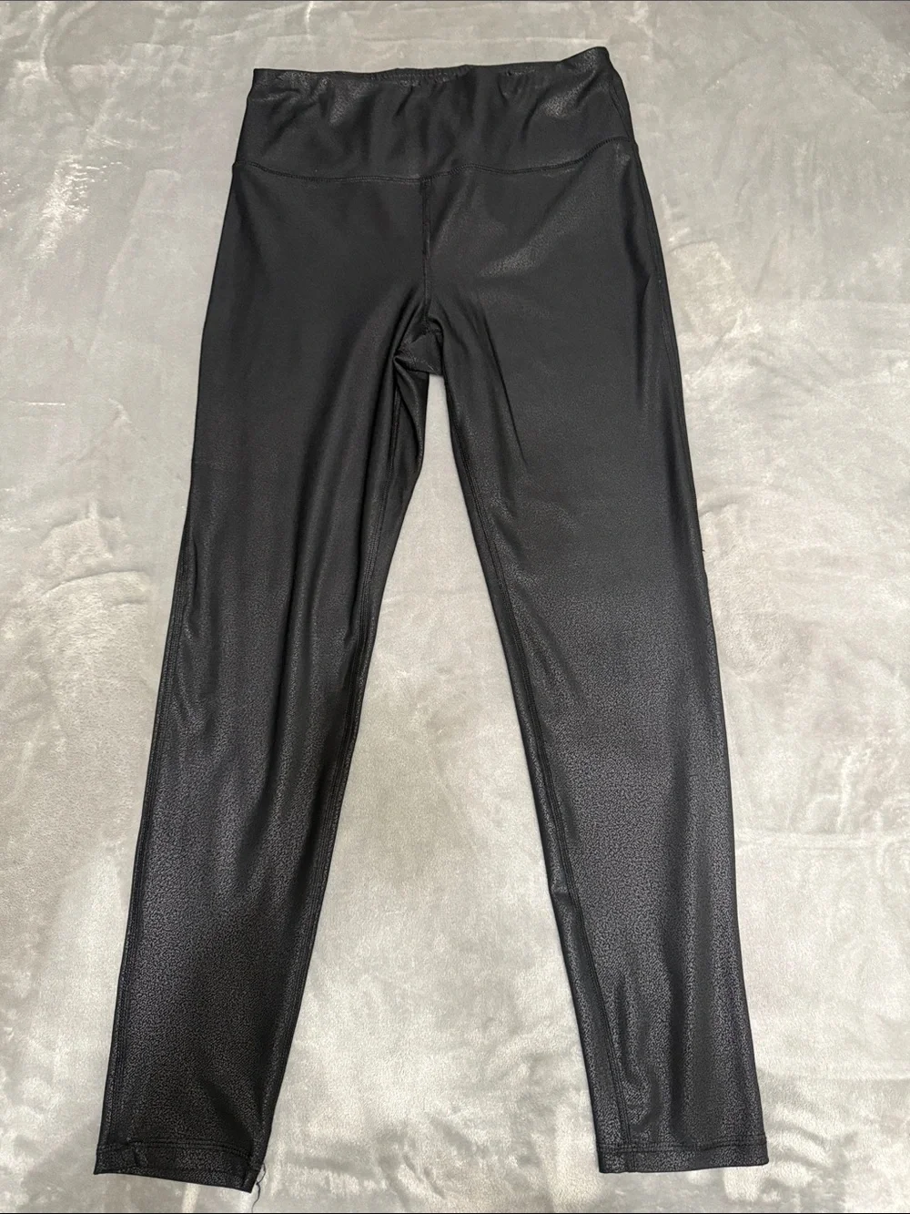 Mono B Black Faux Pebble Leather Leggings item 72516
